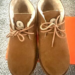 BearPaw Tan Suede Ankle Boots